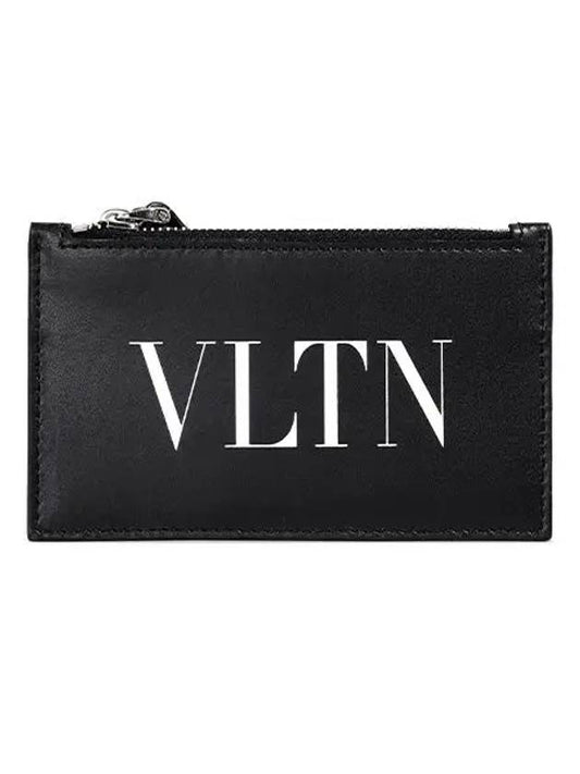 Men's VLTN Card Wallet Black - VALENTINO - BALAAN 2