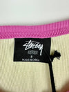 Women's Graffiti Raglan Baby Crop Short Sleeve T-Shirt Bubblegum - STUSSY - BALAAN 4