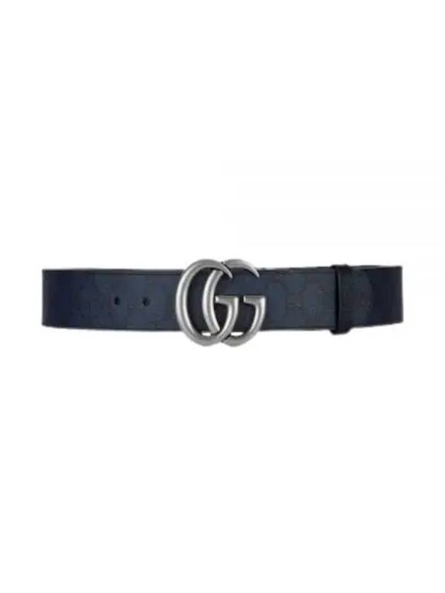 Marmont Double G Reversible Belt Dark Blue - GUCCI - BALAAN 2