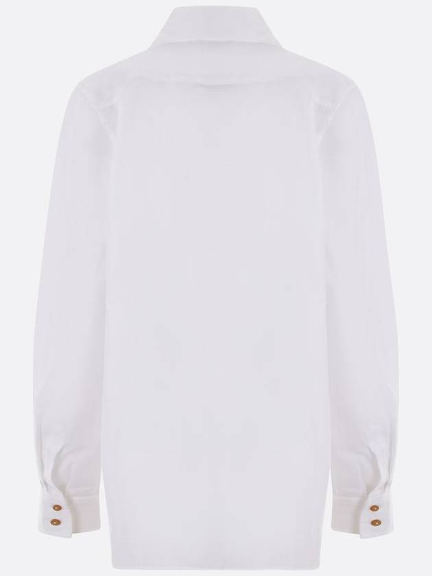 Deconstructed Button-Up Long Sleeve Shirt White - VIVIENNE WESTWOOD - BALAAN 3