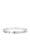 Coco Crush Quilted Diamond Motif Bracelet Silver - CHANEL - BALAAN 3