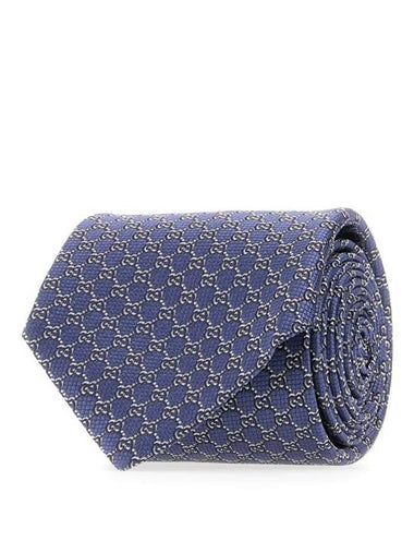 GG Silk Jacquard Neck Tie Blue - GUCCI - BALAAN 1