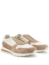 OLIMPO Texture Leather & Suede Sneakers MZUAVLA289 B0081187027 - BRUNELLO CUCINELLI - BALAAN 3