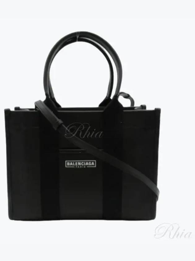 Hardware Small Cross Tote Bag Black - BALENCIAGA - BALAAN 2