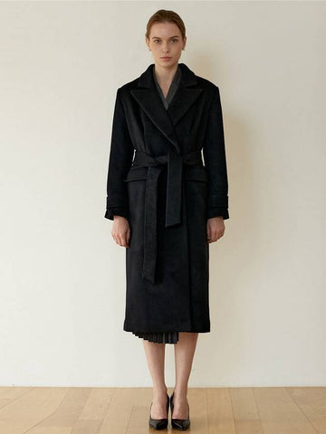 Just Wool Double Coat Black - DEFEMME - BALAAN 1