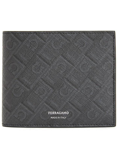 Monogram Half Wallet Nero - SALVATORE FERRAGAMO - BALAAN 2