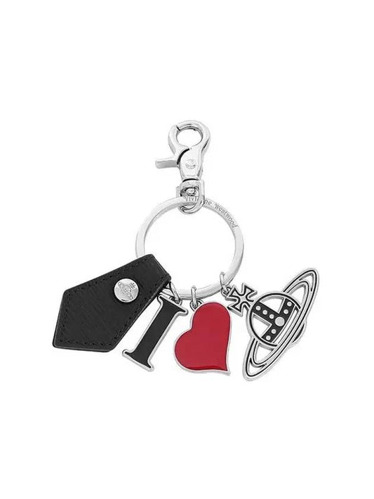 Polly I LOVE ORB Key Holder Black - VIVIENNE WESTWOOD - BALAAN 1