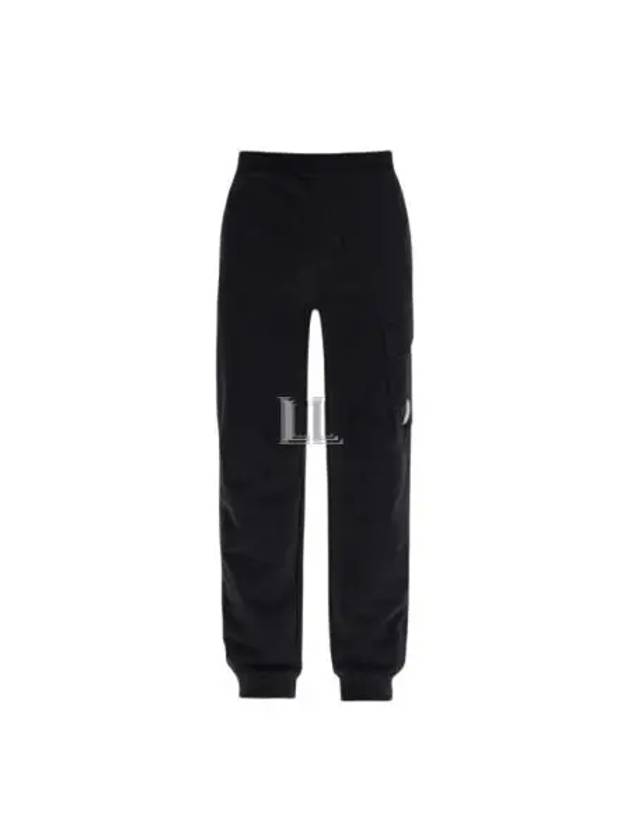 Diagonal Raised Fleece Track Pants Black - CP COMPANY - BALAAN 2