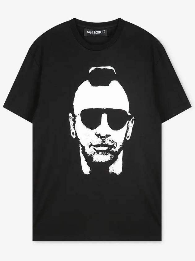 Mohican Gangster Short Sleeve T-Shirt Black - NEIL BARRETT - BALAAN 3