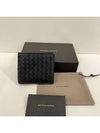 Intrecciato Coin Pocket Half Wallet Black - BOTTEGA VENETA - BALAAN 2