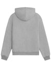 Paris Print Cotton Fleece Hoodie Grey Melange - CELINE - BALAAN 4