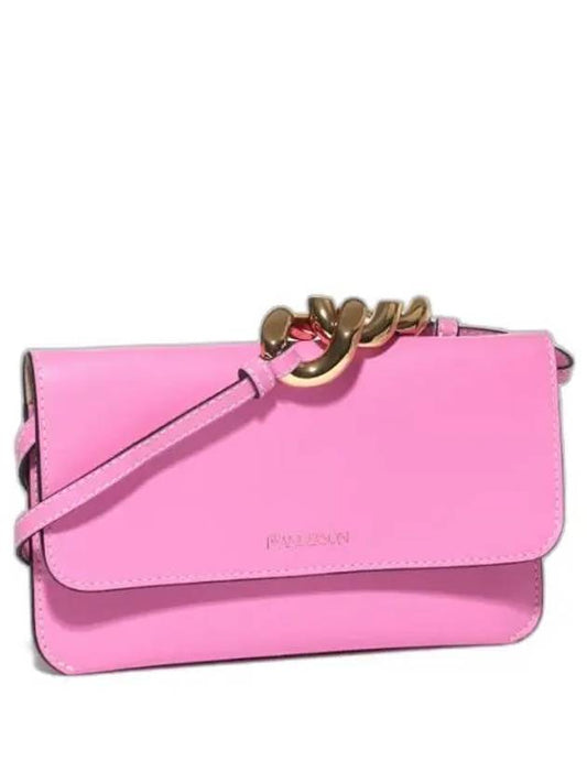 Logo Print Small Shoulder Bag Pink - JW ANDERSON - BALAAN 2