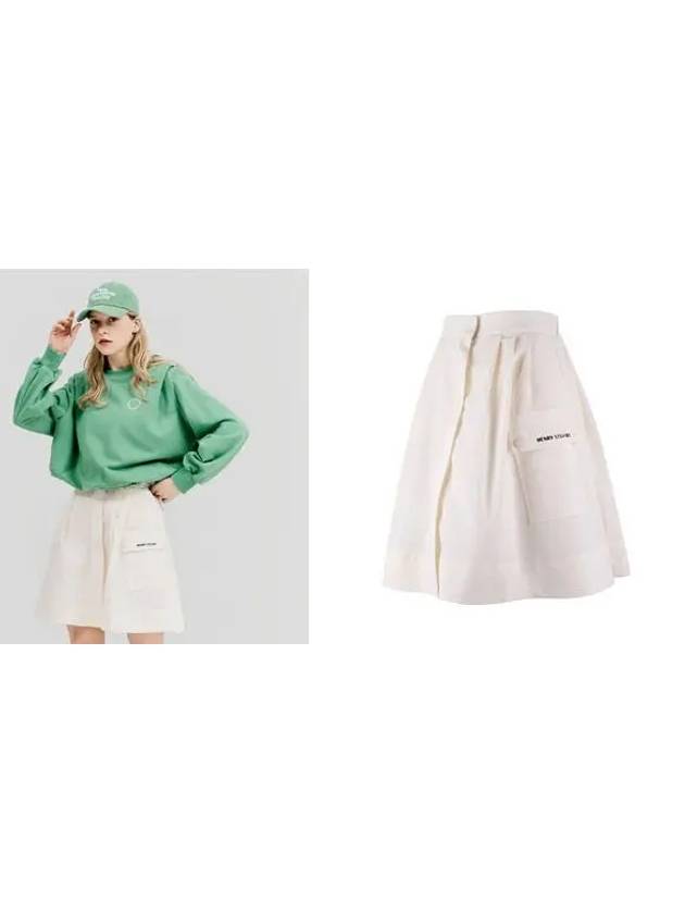 Golf Outpocket Volume Skirt Ivory - HENRY STUART - BALAAN 2