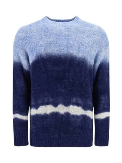 Henley Crew Neck Knit Top Blue - ISABEL MARANT - BALAAN 2