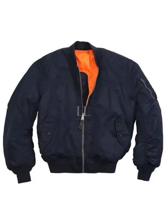 MA 1 Men s Double sided Padded Bomber Jacket MJM21000C1 100101 02 NAVY - ALPHA INDUSTRIES - BALAAN 1