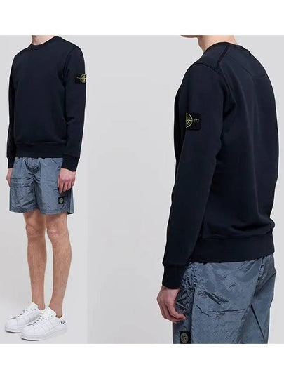 Men's Wappen Patch Sweatshirt Navy - STONE ISLAND - BALAAN 2