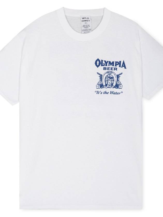 Wild Donkey Men s Graphic Printing White Short Sleeve T Shirt OLYMPIA - WILD DONKEY - BALAAN 3