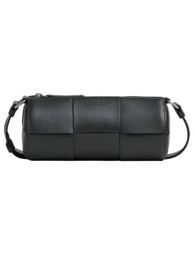 Intrecciato Small Cannette Cross Bag Black - BOTTEGA VENETA - BALAAN 2