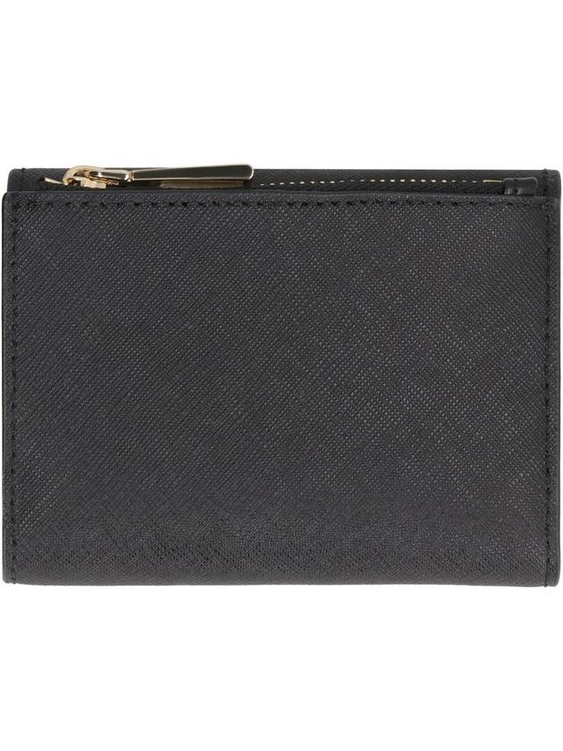 Carmen Medium Saffiano Leather Tri-Fold Half Wallet Black - MICHAEL KORS - BALAAN 4