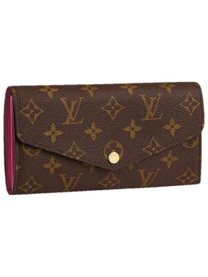 Sarah Monogram Long Wallet Fuchsia Pink - LOUIS VUITTON - BALAAN 2