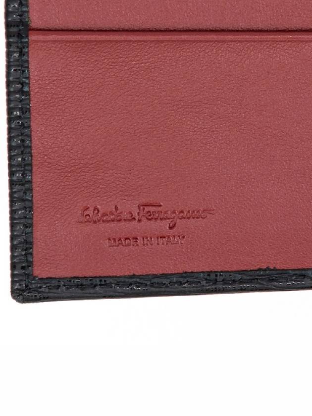 Gancini Half Wallet Black - SALVATORE FERRAGAMO - BALAAN 6