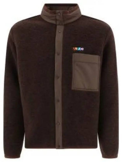 Iwan Fleece Wool Jacket Brown - A.P.C. - BALAAN 2