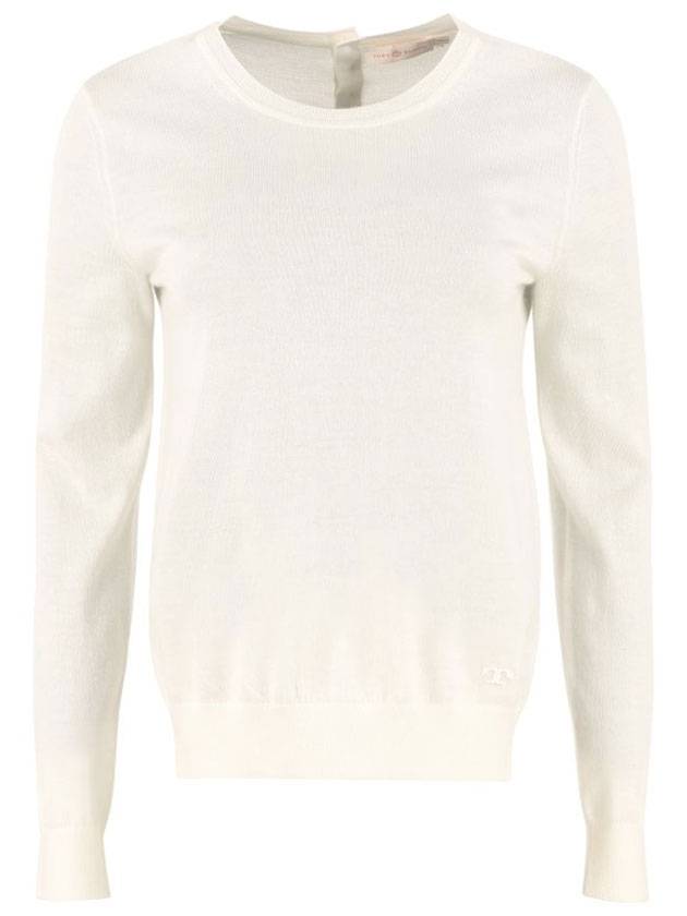 Iberia Cashmere Knit Top White - TORY BURCH - BALAAN 1