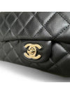 Classic Lambskin Gold Metal Flap Mini Shoulder Bag Black - CHANEL - BALAAN 6