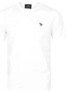 Zebra Logo Crew Neck Cotton Short Sleeve T-Shirt White - PAUL SMITH - BALAAN 3