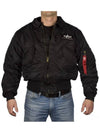 Alpine The Street Men s Cwu 45 P Jacket MJC22000C1 Black - ALPHA INDUSTRIES - BALAAN 4