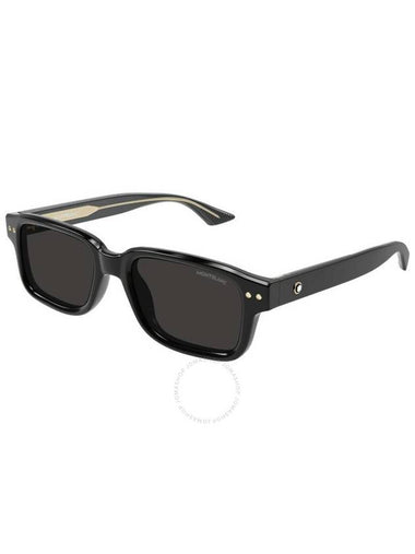 Montblanc Grey Rectangular Men's Sunglasses MB0286S 001 53 - MONTBLANC - BALAAN 1