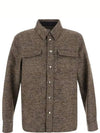 Wool Long Sleeve Shirt Brown - BOTTEGA VENETA - BALAAN 2