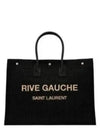 Rive Gauche Large Tote Bag Black - SAINT LAURENT - BALAAN 2