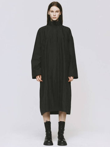WOMEN DREAMER LONG DUST COAT DARK GRAY oversized zipup coat - MONOPHOBIA - BALAAN 1