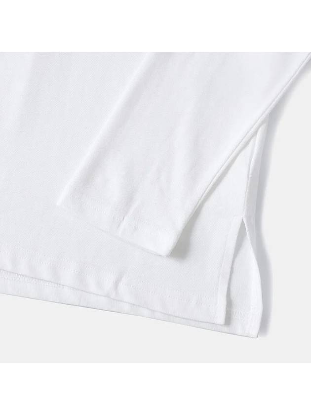 Silk Blended U-Neck Short Sleeve T-Shirt White - NOIRER - BALAAN 6