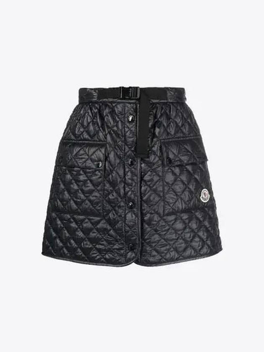 2D00005 595ZZ 999 Black Women Skirt - MONCLER - BALAAN 1