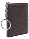 Stitch Keyring Leather Card Wallet Brown - MAISON MARGIELA - BALAAN 4