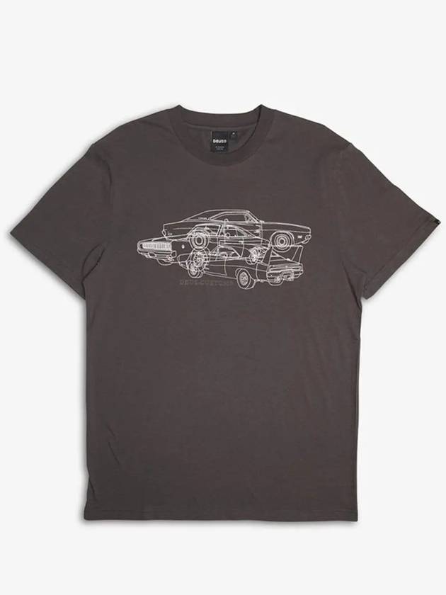 Deus Men s Charger T Shirt DMP241256E ATH - DEUS EX MACHINA - BALAAN 1