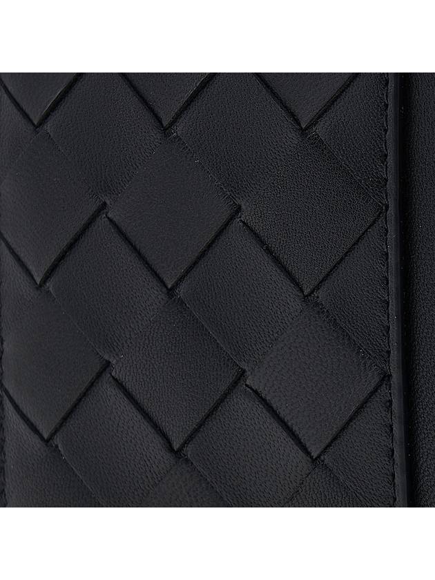 Intrecciato Leather Card Wallet Black - BOTTEGA VENETA - BALAAN 7