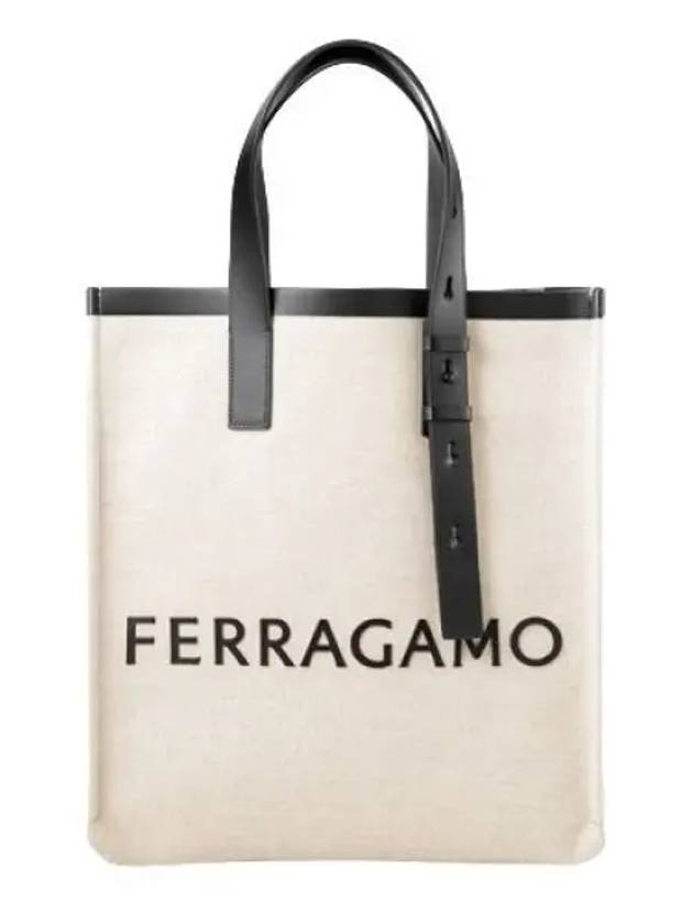 Signature Tote Bag Natural - SALVATORE FERRAGAMO - BALAAN 2