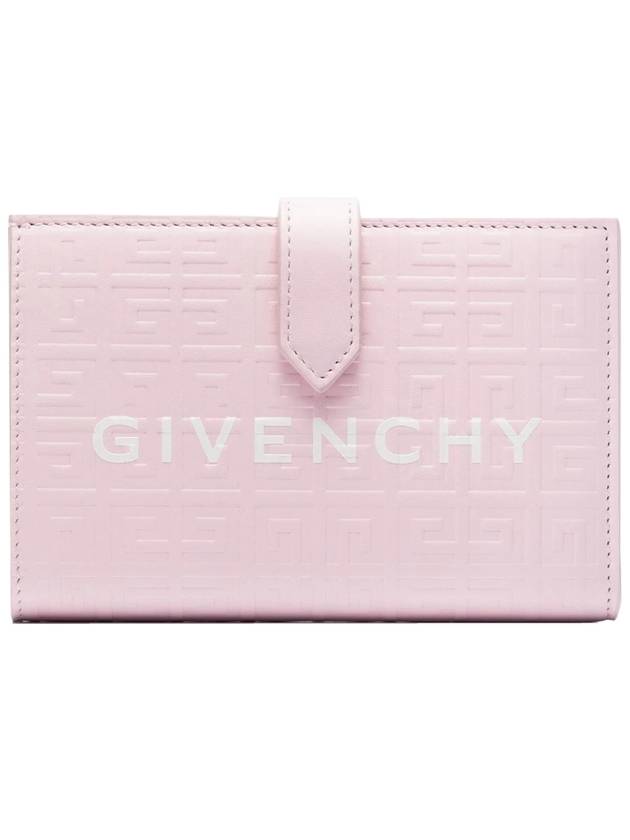 4G logo embossed leather half wallet BB60K8B1J5 674 - GIVENCHY - BALAAN 1