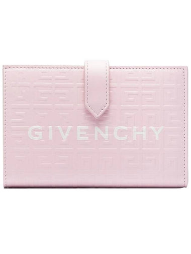 4G logo embossed leather half wallet BB60K8B1J5 674 - GIVENCHY - BALAAN 1