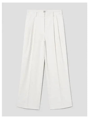 Women s Silk Cotton Cord Pants Trousers White Domestic Product GM0024052804932 - TOTEME - BALAAN 1