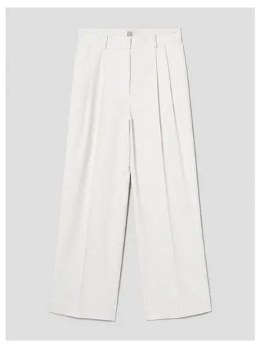 Women s Silk Cotton Cord Pants Trousers White Domestic Product GM0024052804932 - TOTEME - BALAAN 1