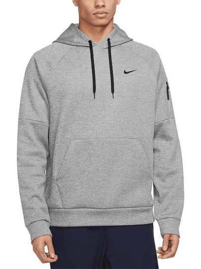 Thermafit Fitness Hoodie Dark Grey Heather - NIKE - BALAAN 2