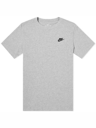 Sportswear Club Short Sleeve T-Shirt Grey - NIKE - BALAAN 1