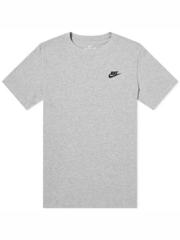 Sportswear Club Short Sleeve T-Shirt Grey - NIKE - BALAAN 1