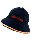 GG Supreme Pattern AllOver Web Stripe Bucket Hat Black - GUCCI - BALAAN 5