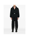 Zipper Detail Nylon Track Pants Black - BOTTEGA VENETA - BALAAN 3