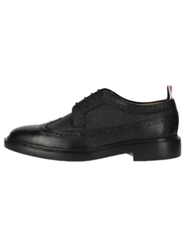 Classic Long Wing Brogue Derby Shoes Black - THOM BROWNE - BALAAN 1